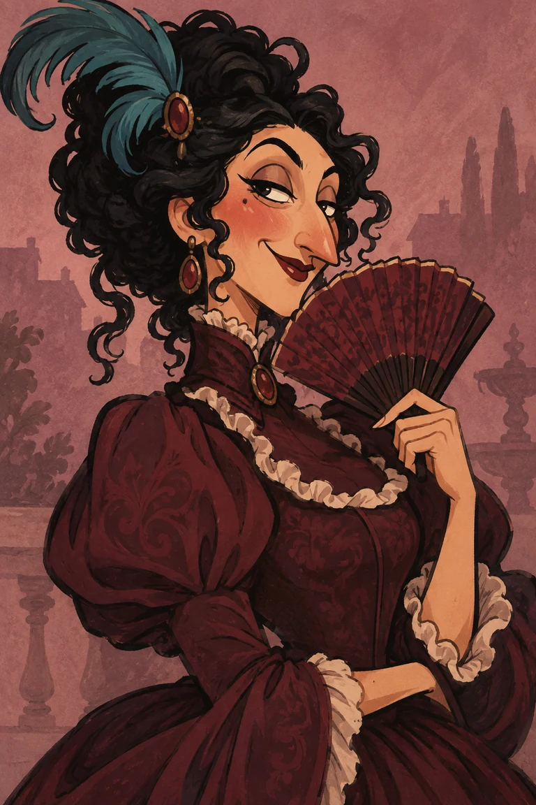 Ilustración de Cortesana