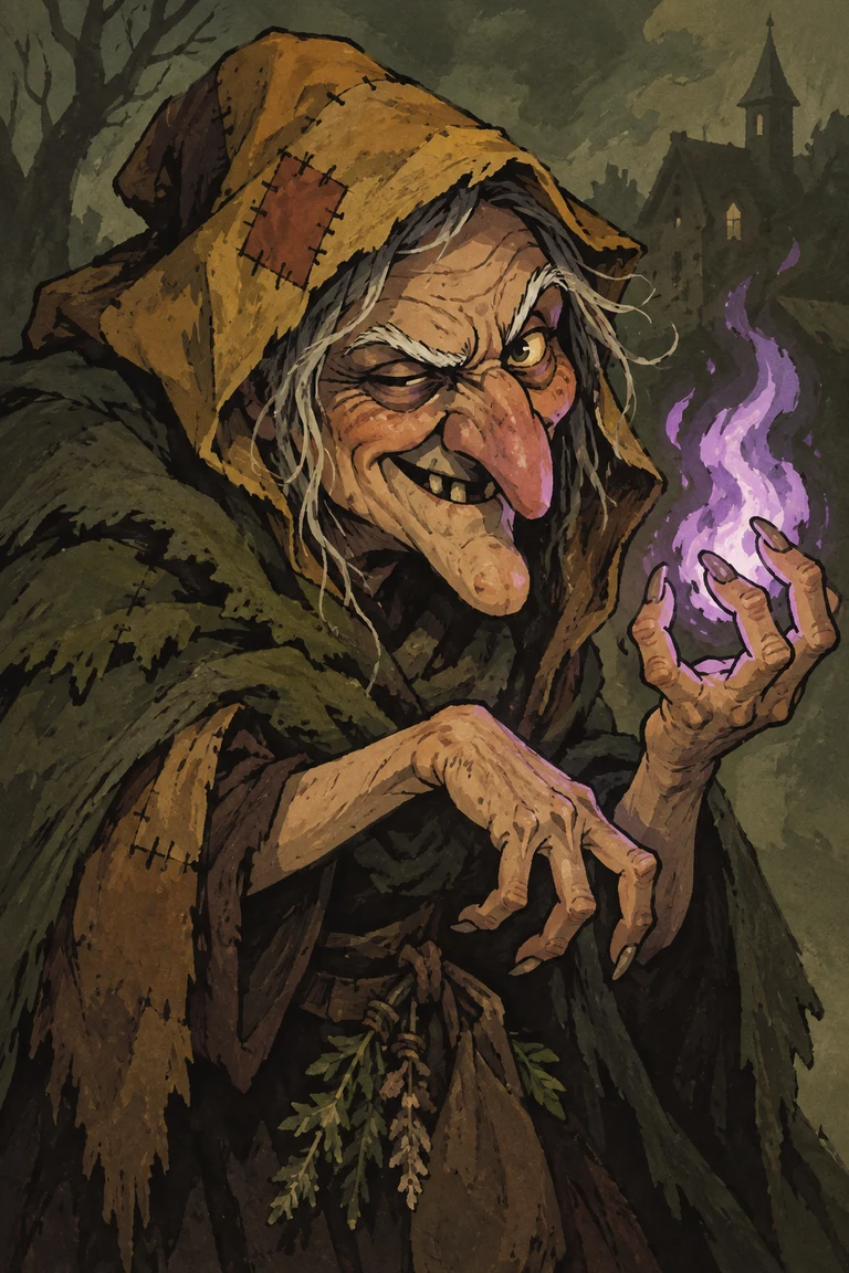 Ilustración de Bruja